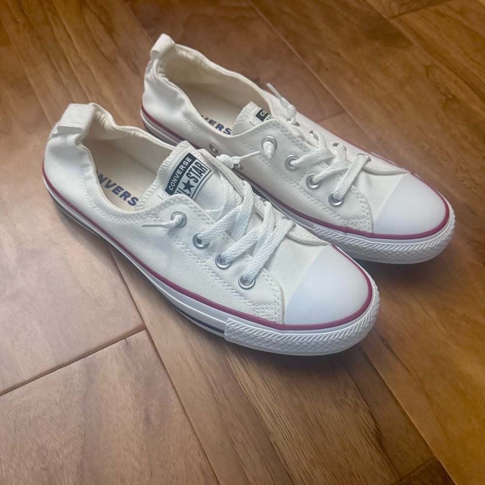 Women’s Converse CT Shoreline Slip White Canvas Sneakers size 9.5